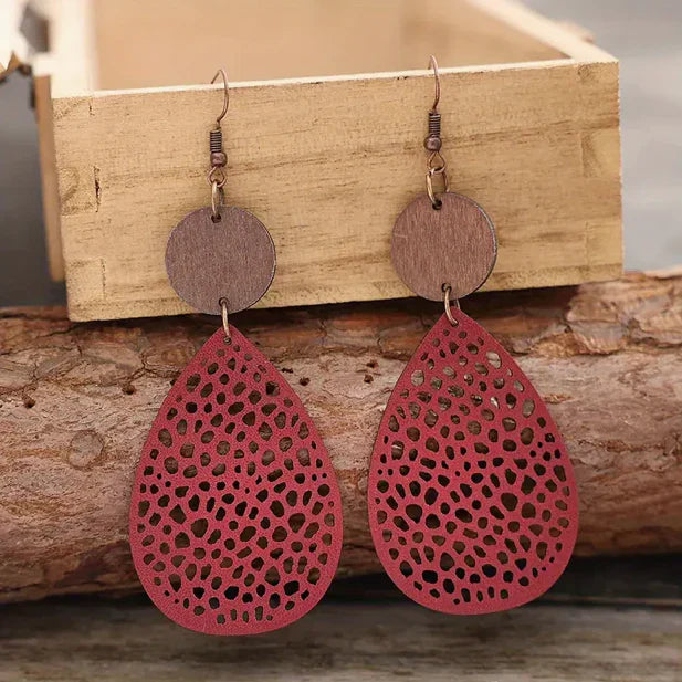 Leather Dangle Earrings