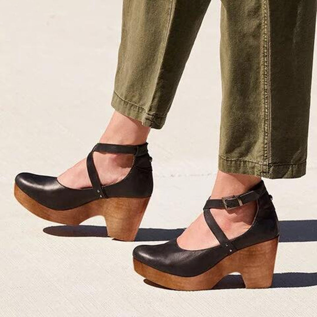 Clunky wedge shoes