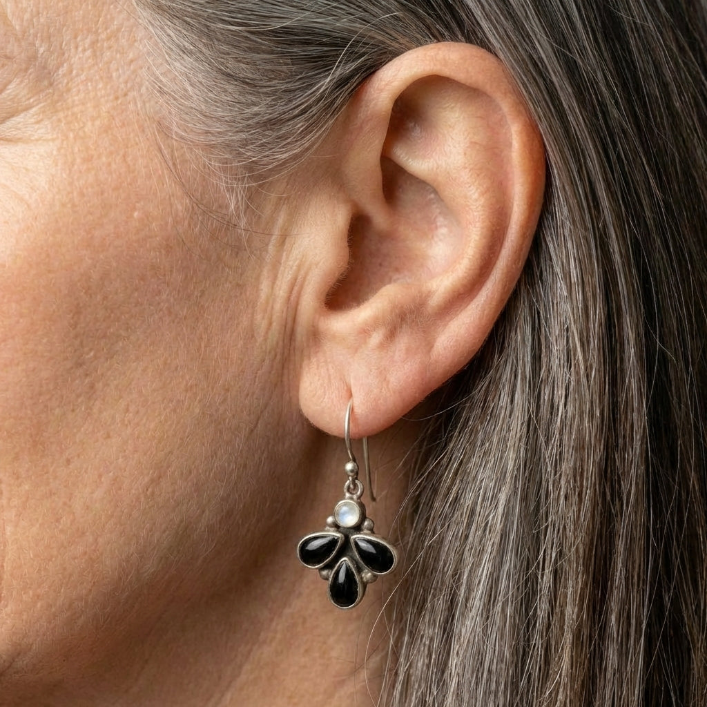 Black Onyx Earrings