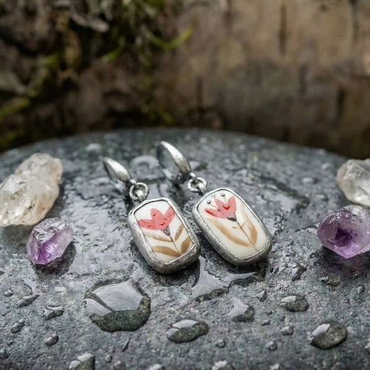 Bohemian Floral Drop Earrings