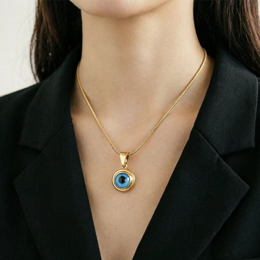 Classic Blue Eye Necklace