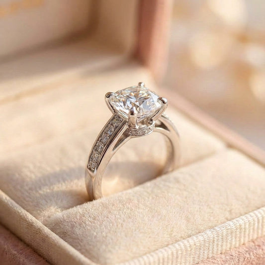 Classic Crystal Engagement Ring