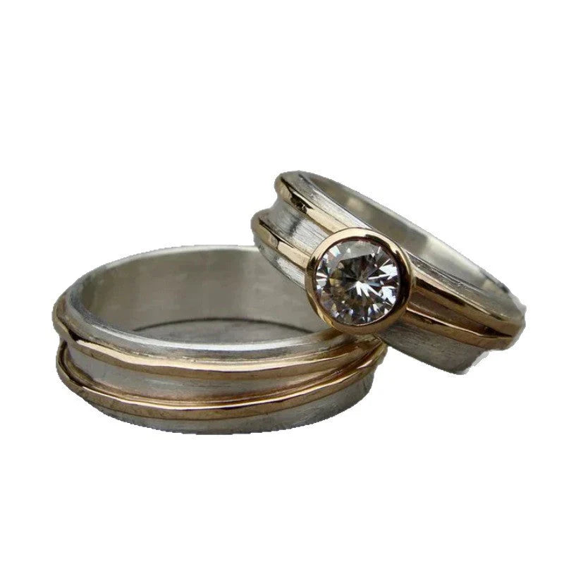 Classic Crystal Ring Set