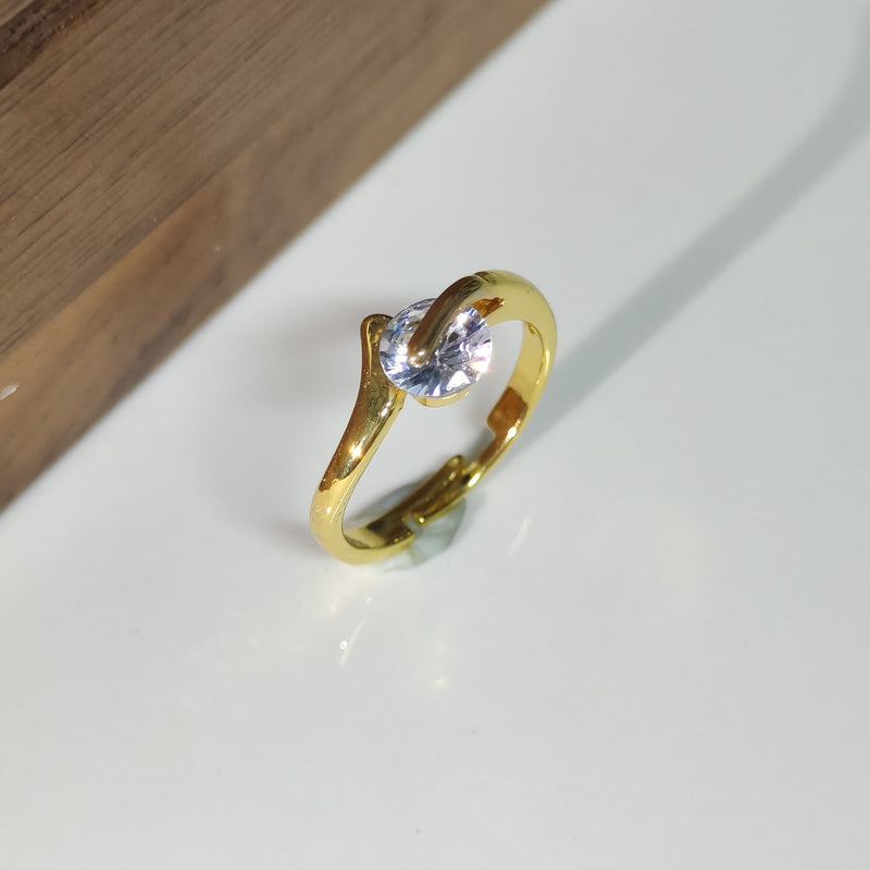 Classic Gold Crystal Ring
