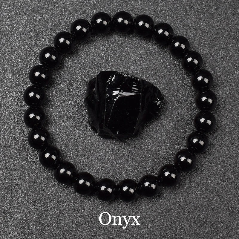 Classic Onyx Beaded Bracelet