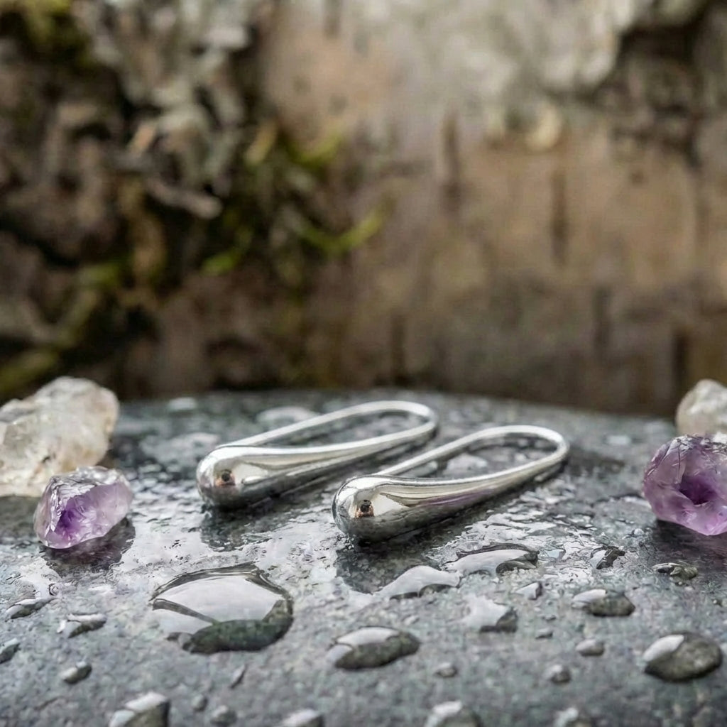 Classic Silver Drop Earrings