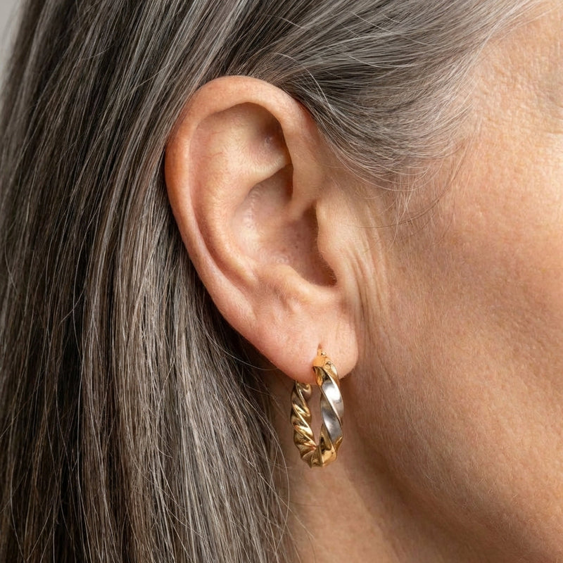 Classic Twisted Hoop Earrings