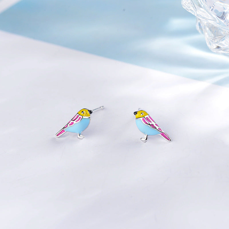 Colorful Bird Earrings