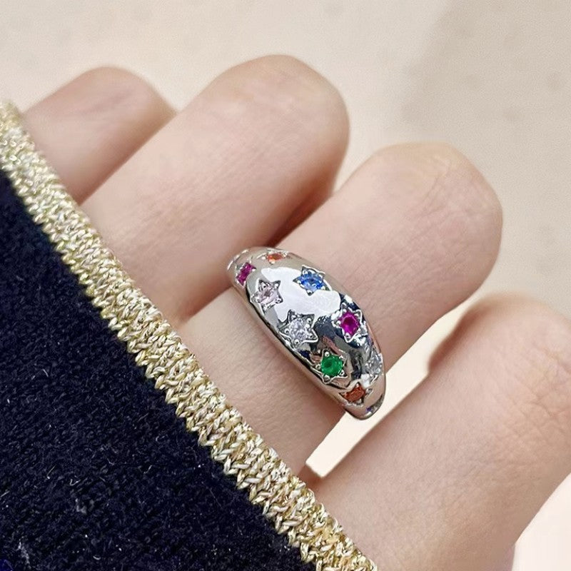 Colorful Gemstone Ring