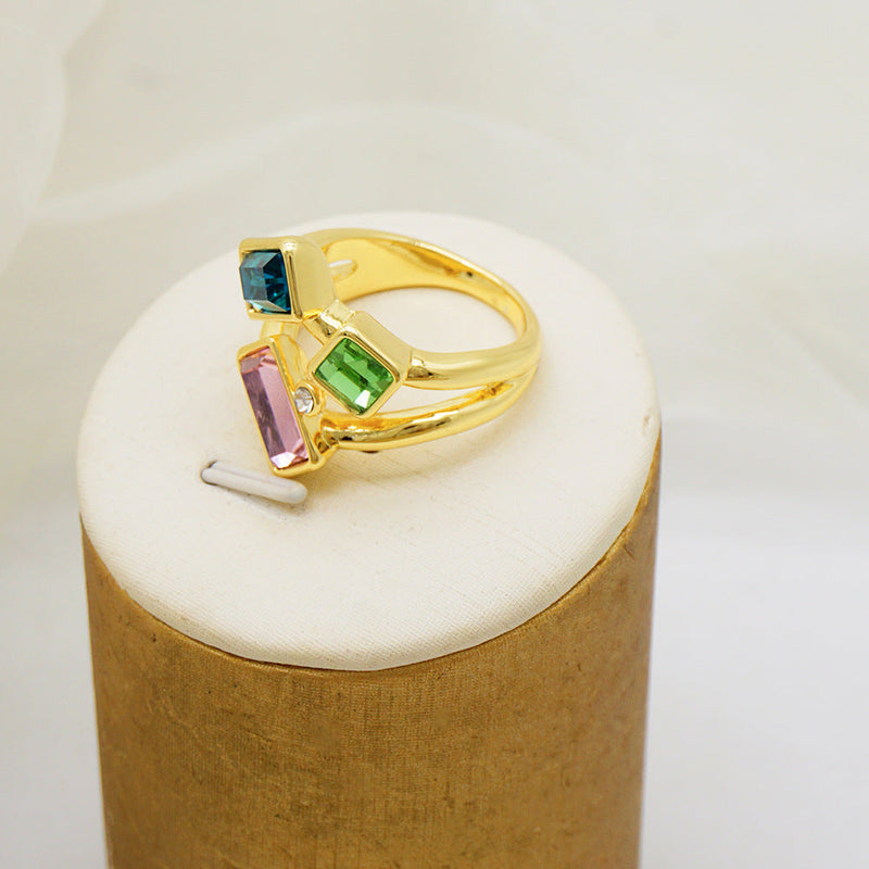 Colorful Gemstone Ring