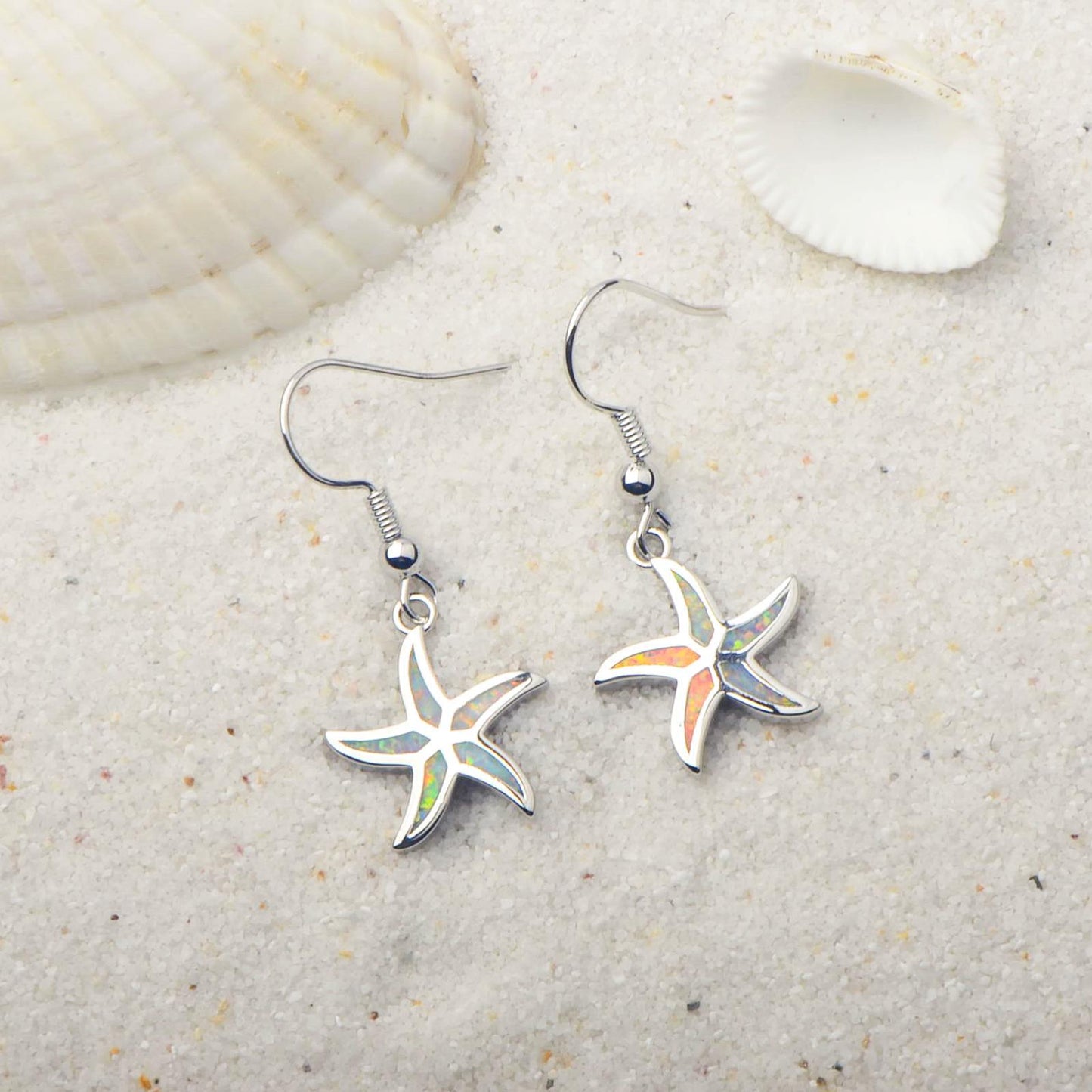 Colorful Starfish Earrings