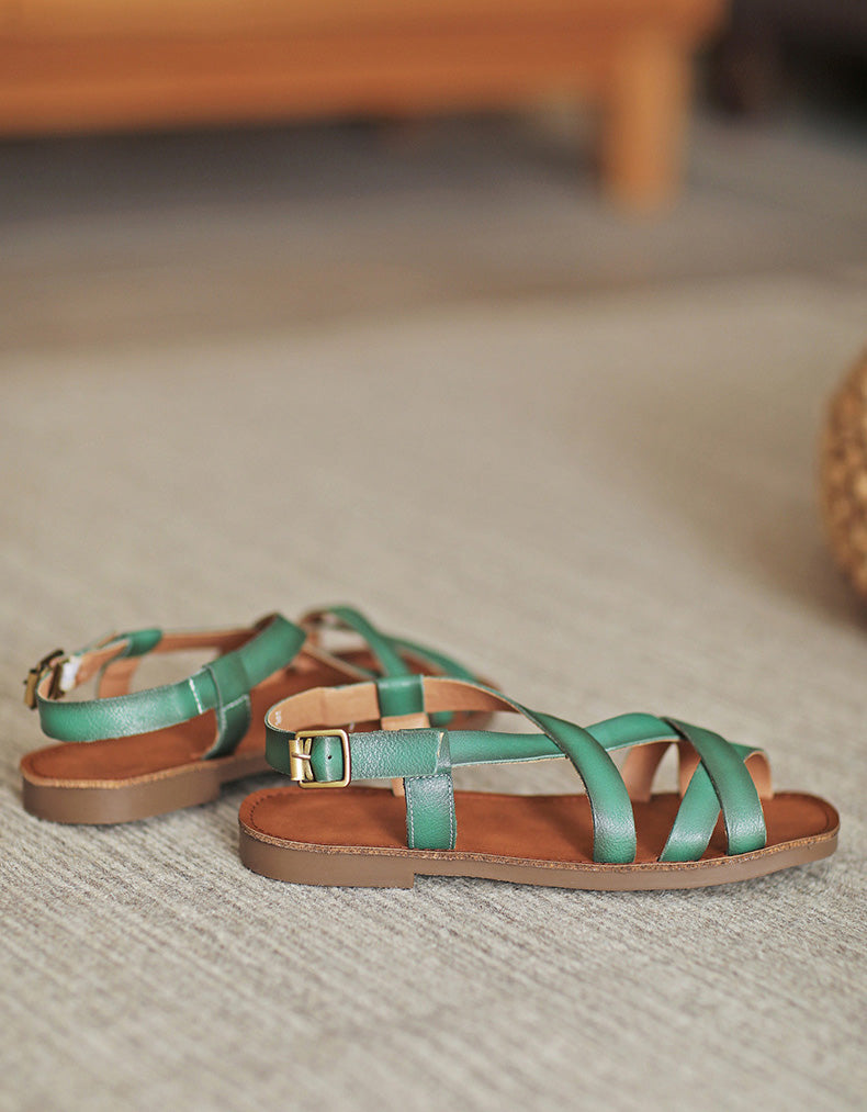 Lightweight leather sandals
