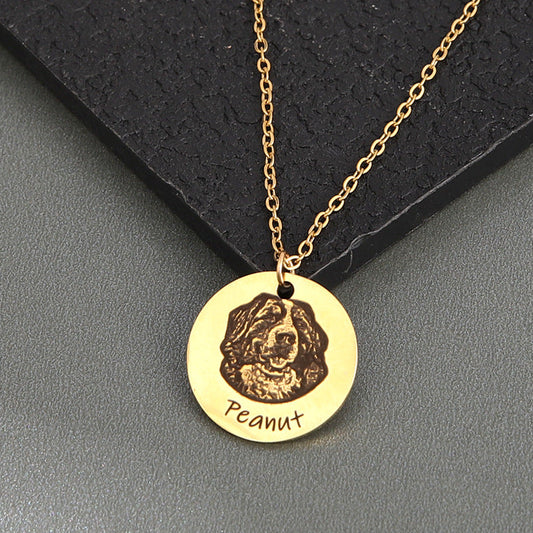 Custom Pet Portrait Necklace