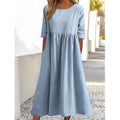 Plain midi dress
