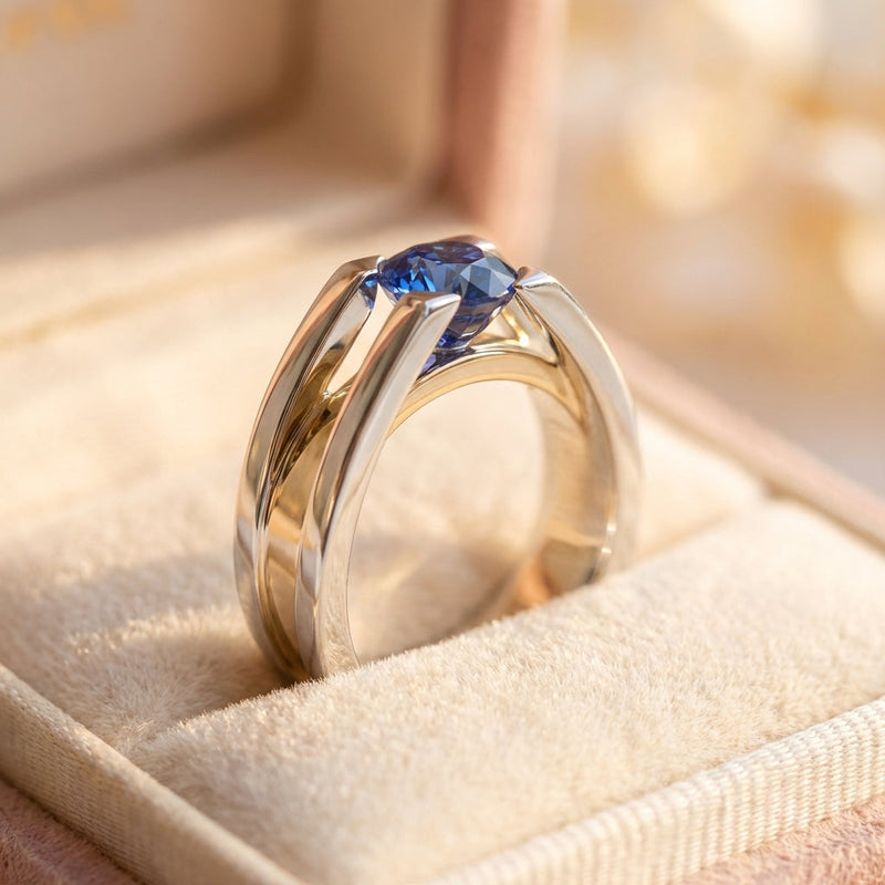 Elegant Blue Sapphire Ring