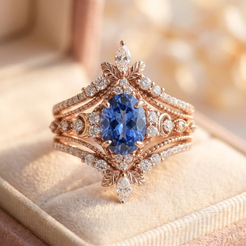 Elegant Blue Sapphire Ring