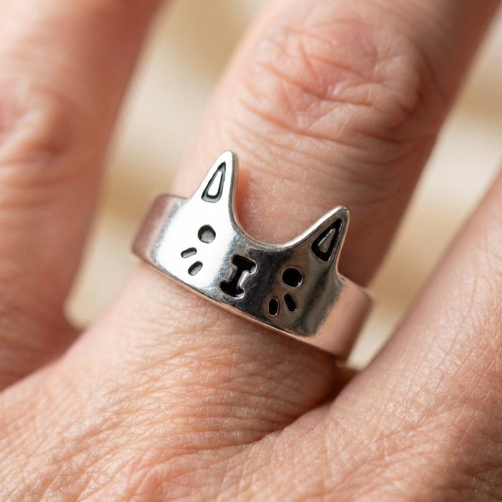 Cat Face Ring
