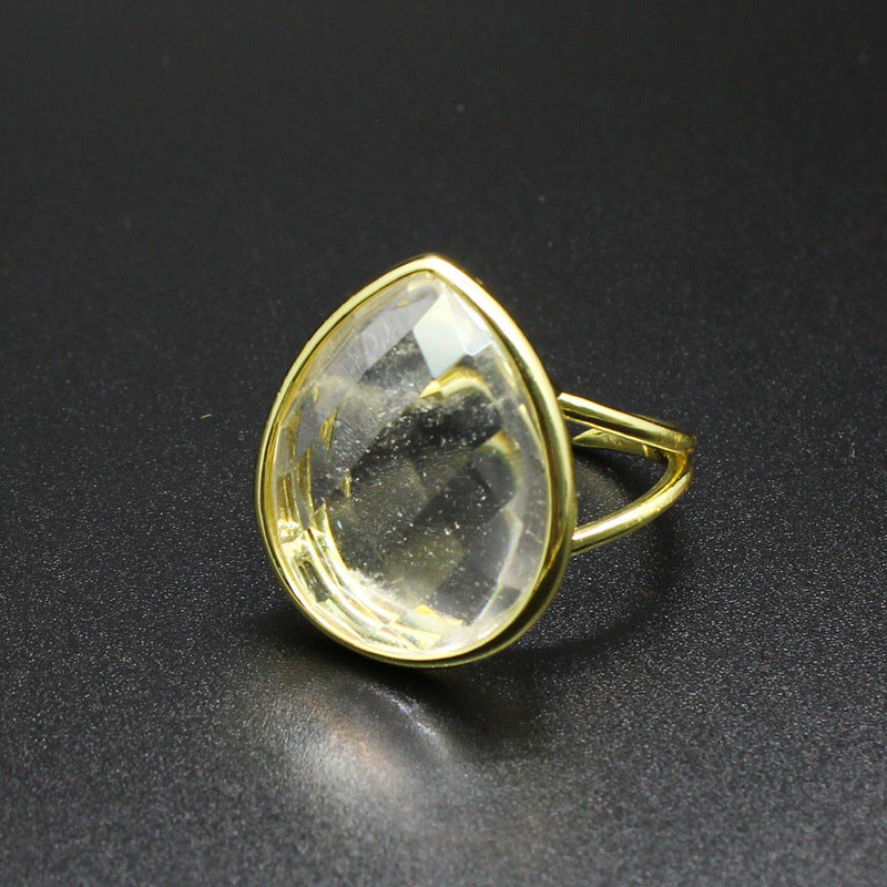Elegant Crystal Quartz Ring