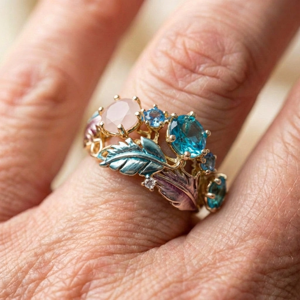 Feather Statement Ring