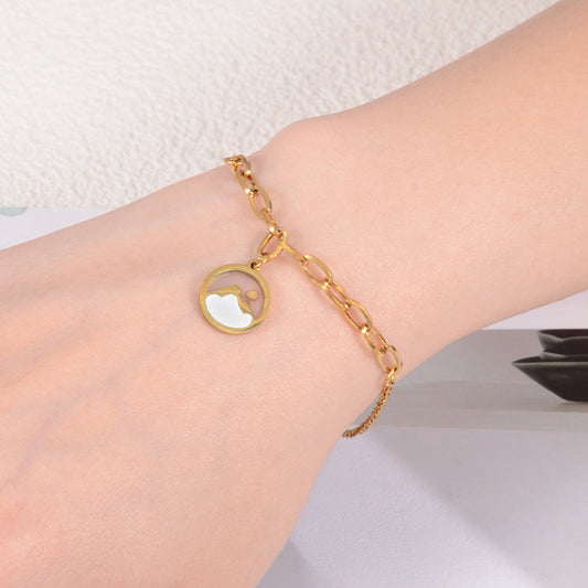 Elegant Gold Charm Bracelet