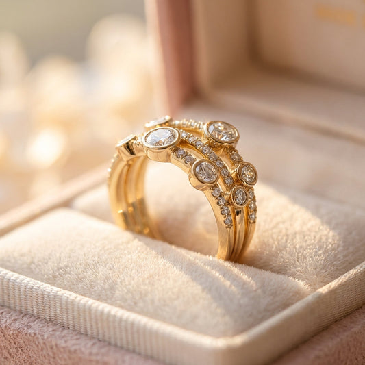 Elegant Gold Diamond Ring