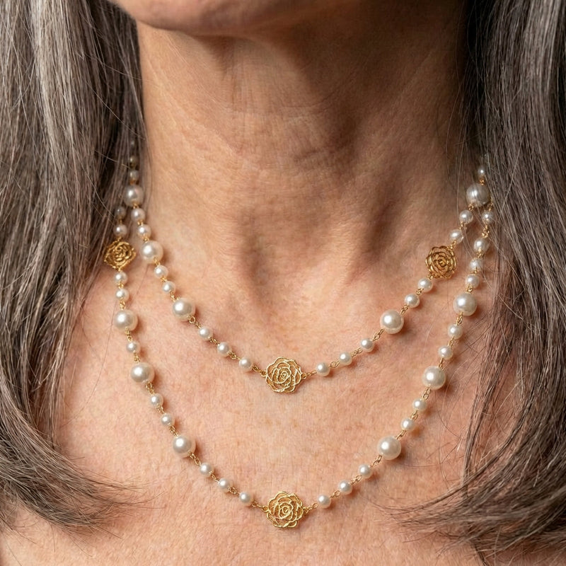 Gold & Pearl Necklace