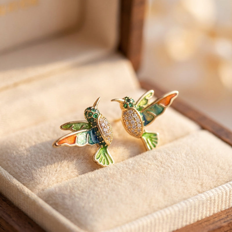 Elegant Hummingbird Earrings