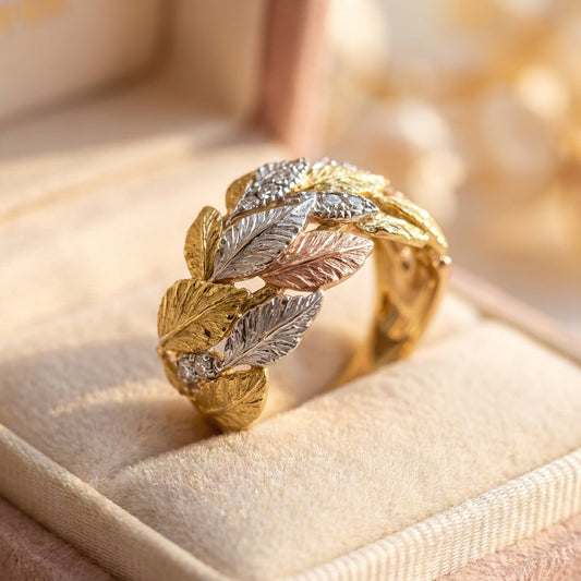 Elegant Leaf Statement Ring