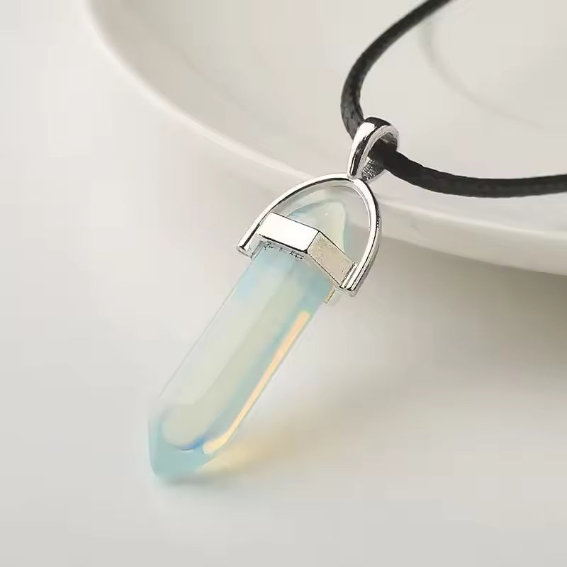 Elegant Opalite Crystal Necklace