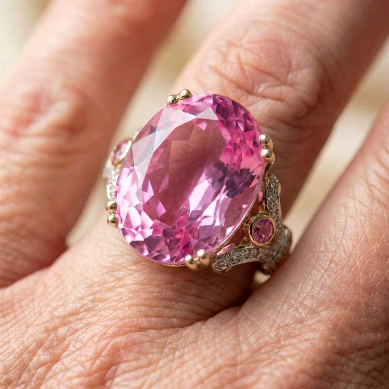 Pink Topaz Ring