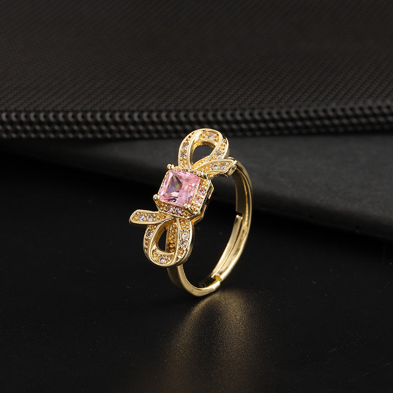 Elegant Pink Tourmaline Ring