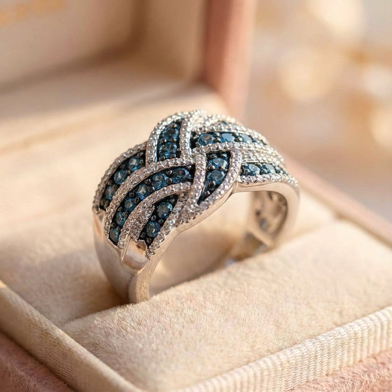 Elegant Sapphire Diamond Ring