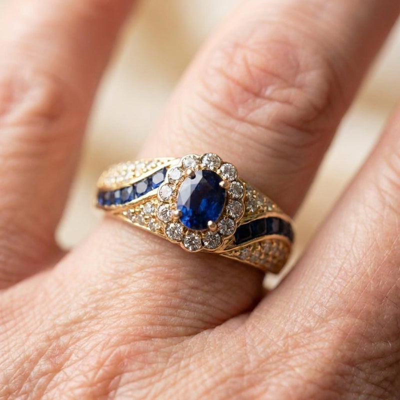Sapphire Gold Ring