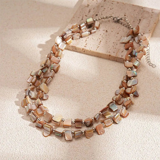 Elegant Shell Bead Necklace