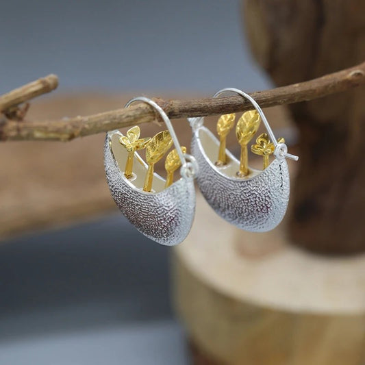 Elegant Silver Hoop
