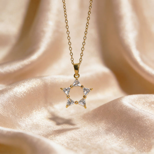 Elegant Star Crystal Necklace