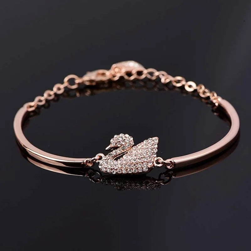 Elegant Swan Bracelet