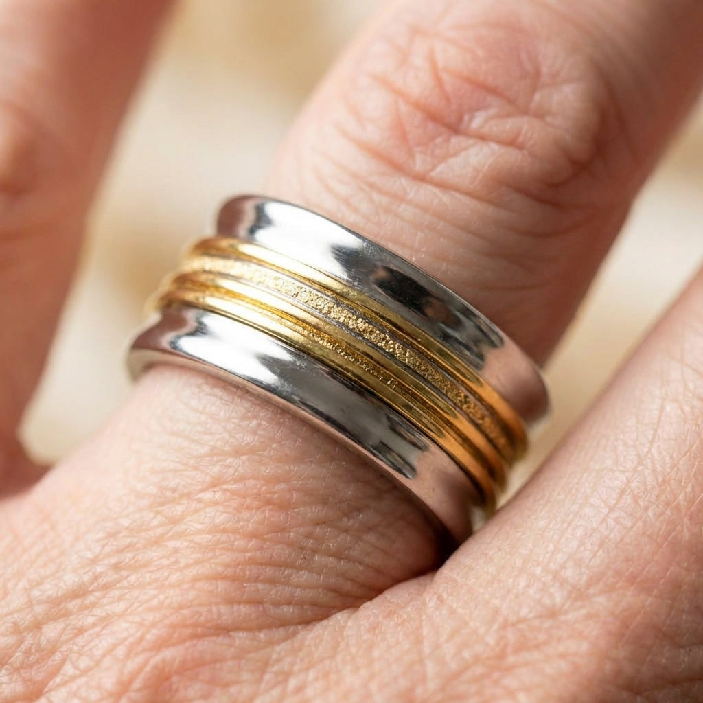 Two Tone Wire Ring