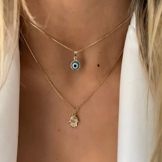 Evil Eye Gold Necklace