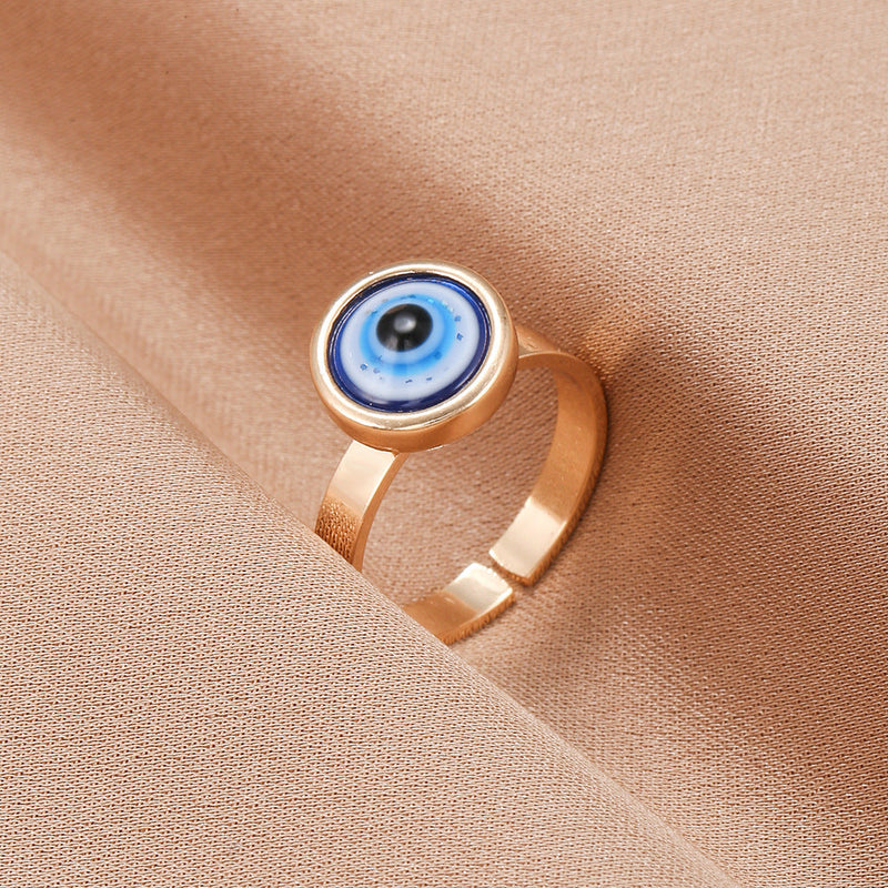 Evil Eye Gold Ring