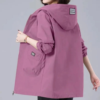 JO | Long spring coat with hood