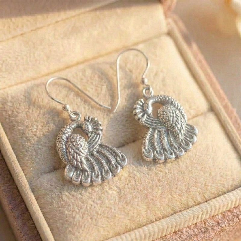 Vintage Peacock Earrings