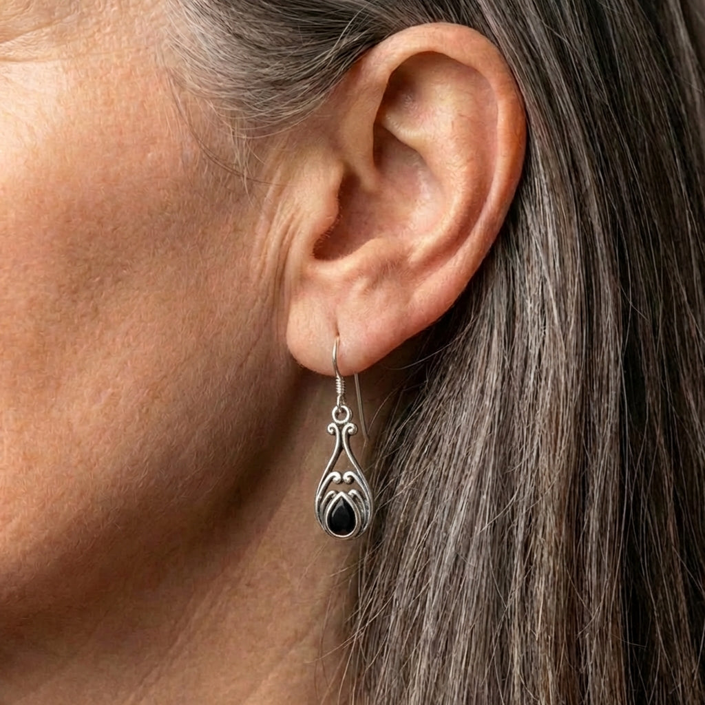 Black Onyx Earrings