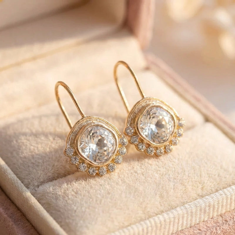 Elegant Crystal Dangle Earrings