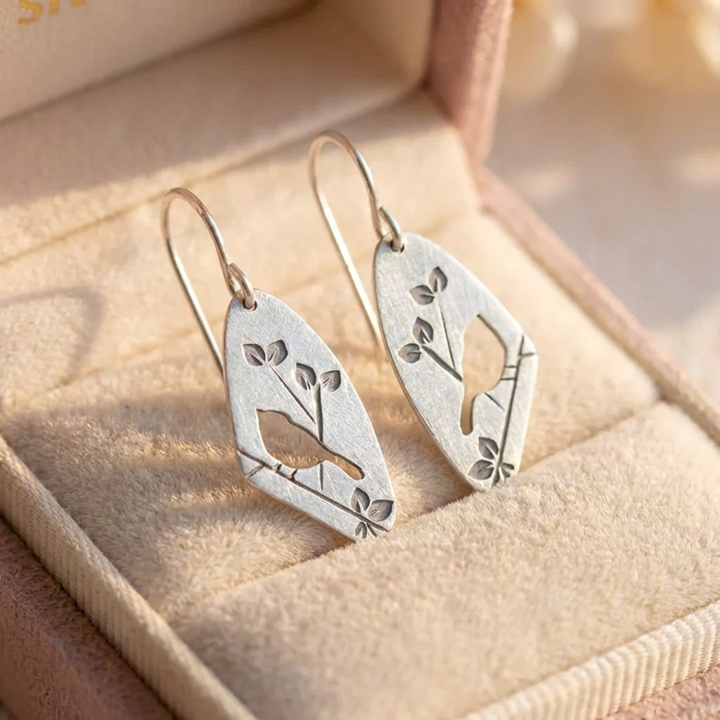 Elegant Bird Dangle Earrings