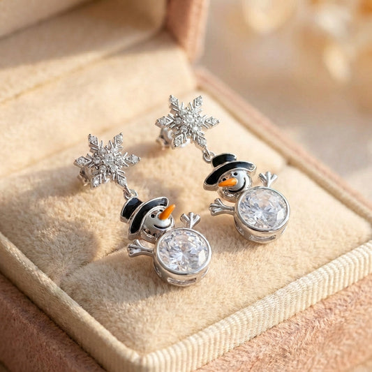 Festive Snowman Earrings
