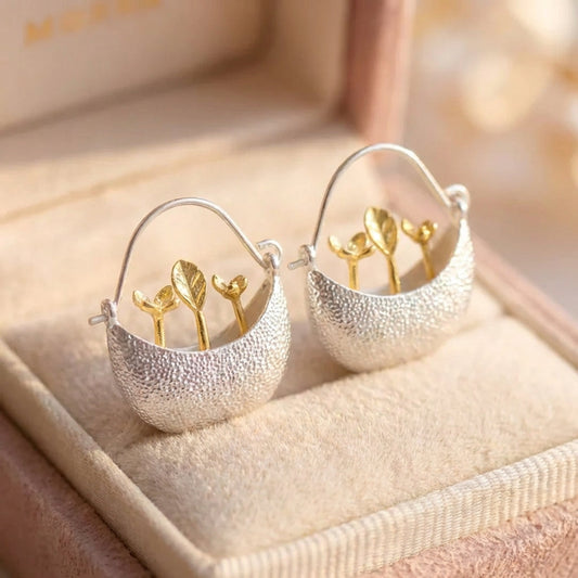 Elegant Silver Hoop Earrings