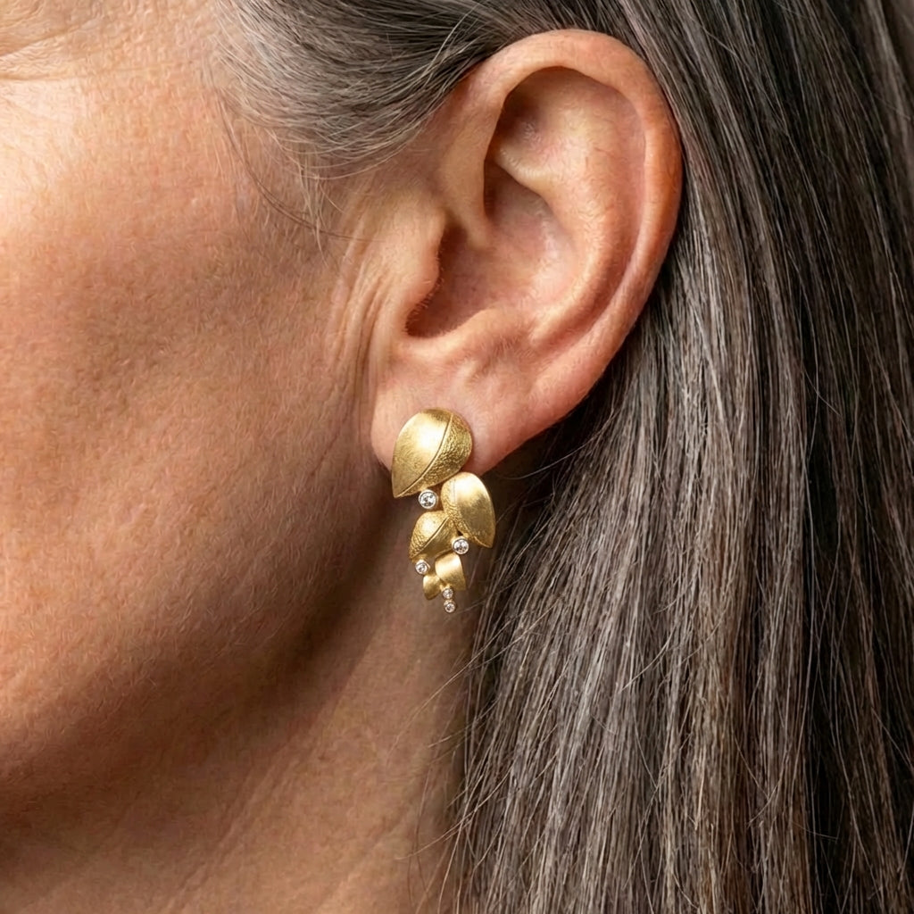 Gold Leaf Earrings