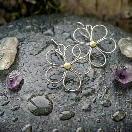 Elegant Flower Dangle Earrings