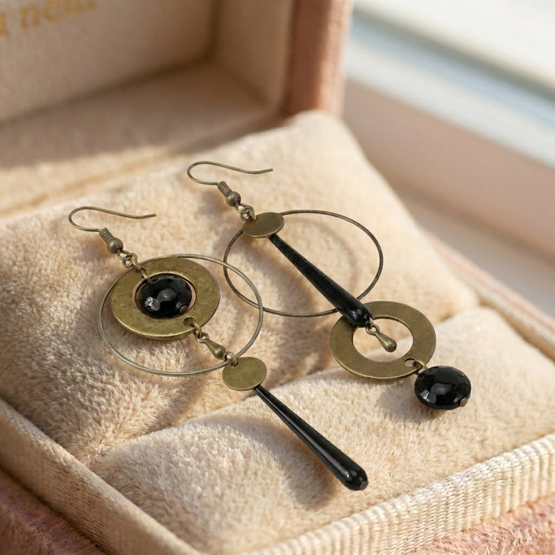 Vintage Golden Dangling Earrings